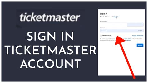 ticketmaster sign in.